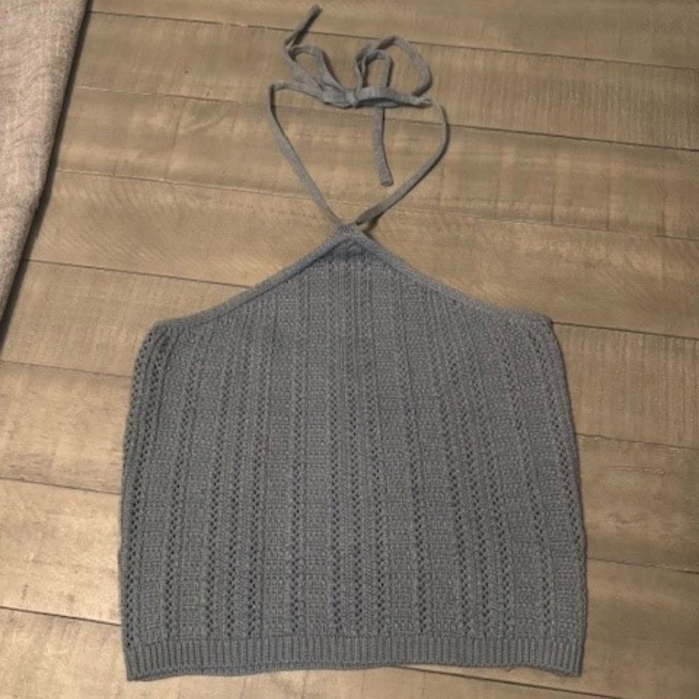 NWT-BeCool Woven Knit Halter Top, Size M/L